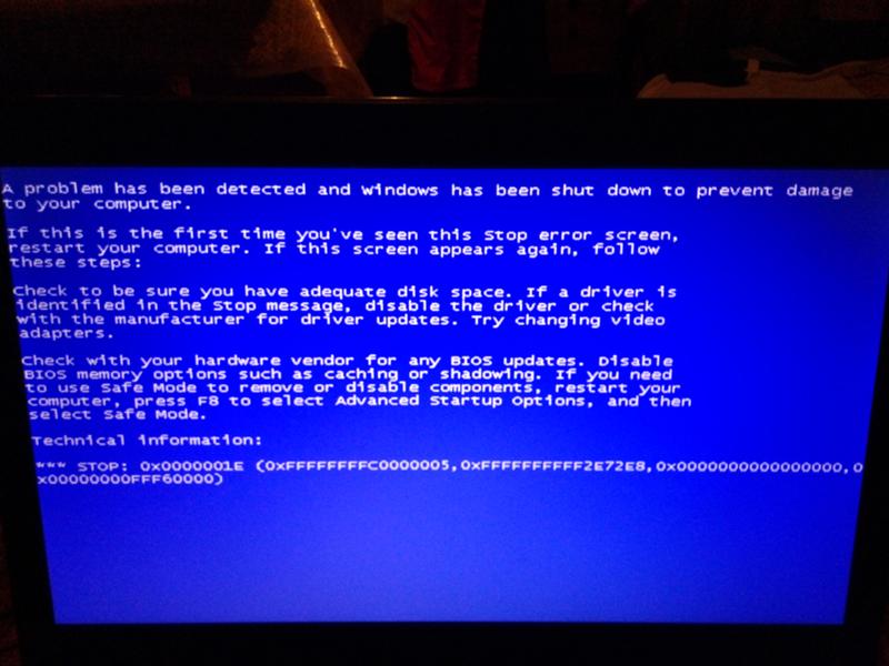 Что за оштбка при установке Windows 7