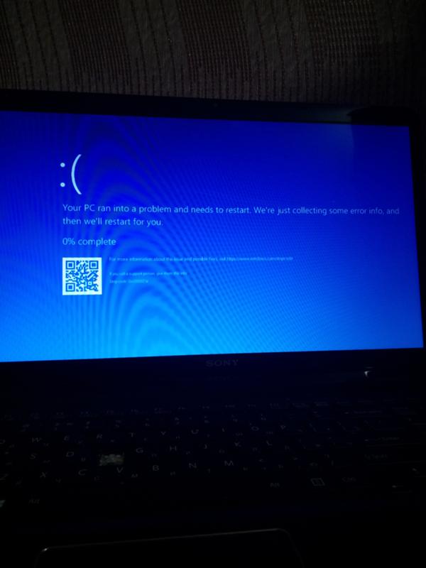 После переустановки windows 10