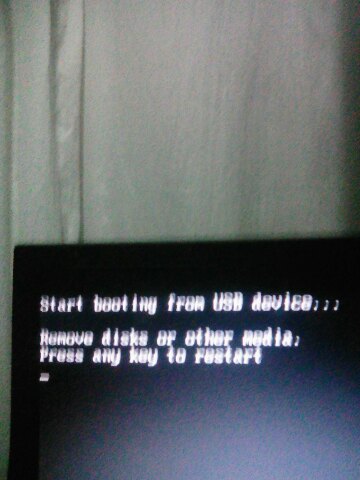 При переустановки виндовс с флешки вышла ошибка Start booting from usb device. Что делать - 1