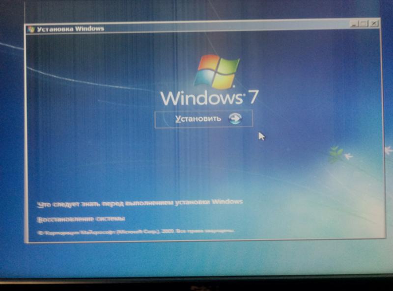 Не получается установить Windows на жесткий диск