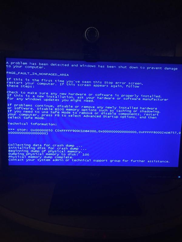 Полетел компьютер. Слетела винда. Синий экран Page Fault in NONPAGED area Windows 10. Полетела винда. Голубой экран при установке Windows 10 с флешки.