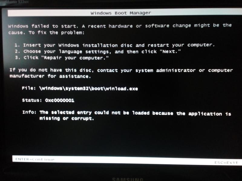 Помогите с переустановкой Windows 7