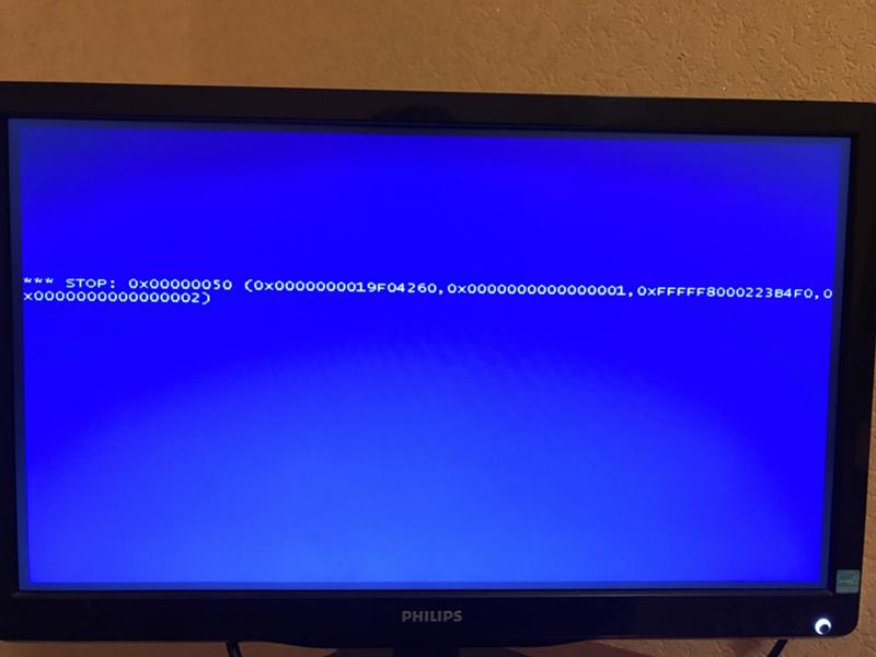 Ошибка при запуске windows 7