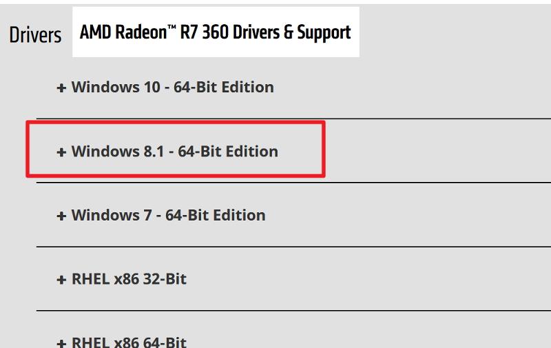 Почему для r7 360 не выпускают драйвера на виндовс 8.1