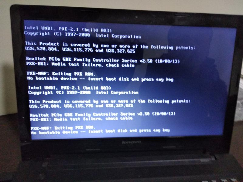 Не устанавливается windows