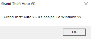 Игра Grand Theft Auto Vice City пока не поставишь совместимость аж windows 95 и размер экрана 640 480 не запустится
