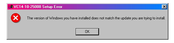 В WIndows 2000 не устаналивается ни одно обновление