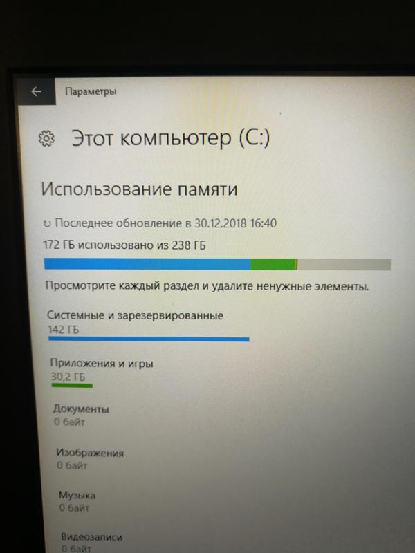 Почему файлы Windows так много весят Проблема появилась после переустановки windows. Как исправить