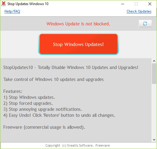 Как отключить автообновление windows 10, самый простой вариант, чтобы нажать кнопку и обновлений больше не было