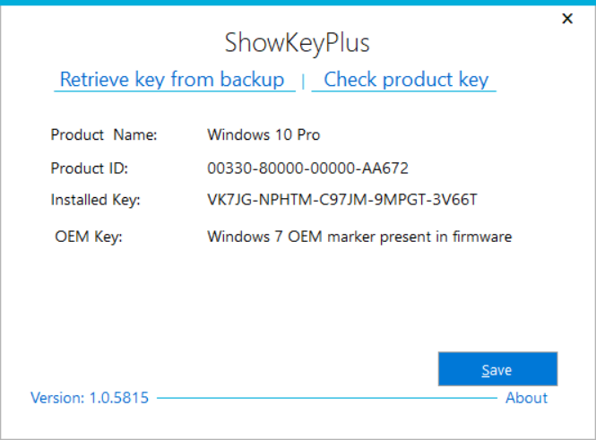 Какой ключ на Windows 10 PRO