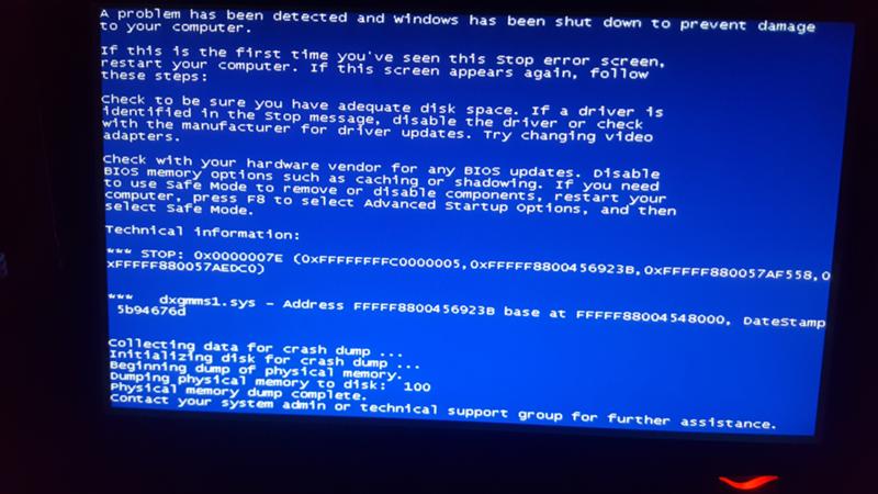 Синий экран Сничего выкидывает его Винда чистая как и комп
