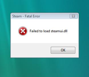 Ошибка при запуске STEAM. Раньше такого не было, у меня стоит Windows Vista sp2 x64 ultimate version