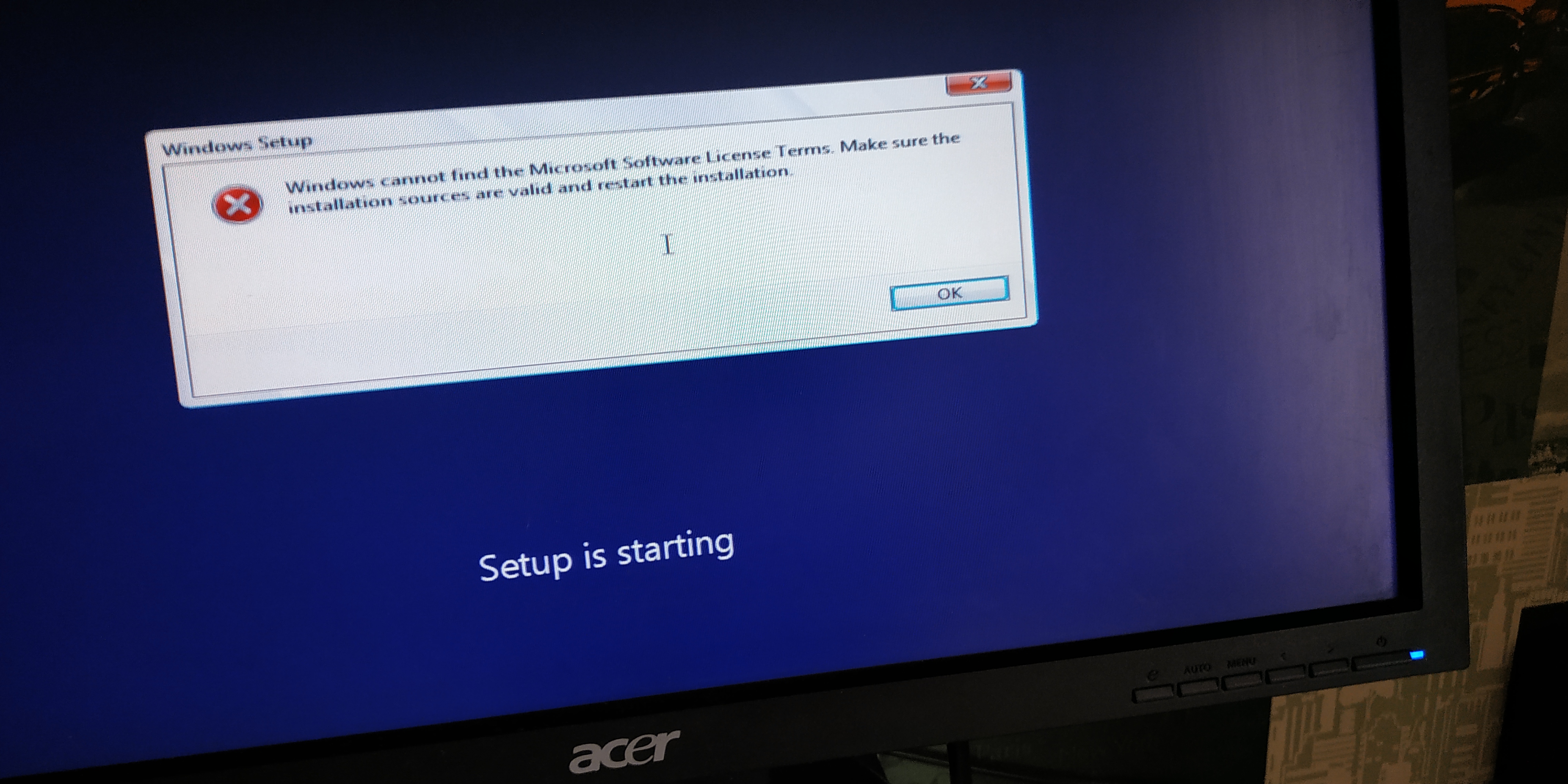 При установке windows 10 выдает ошибку. При установке виндовс 10 выходит ошибка при установке windows 10. ошибка 119.