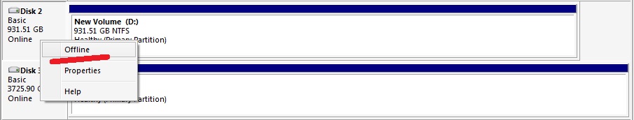 Win7 в управлении дисками можно переключить диск в offline, что это значит Распишите подробней
