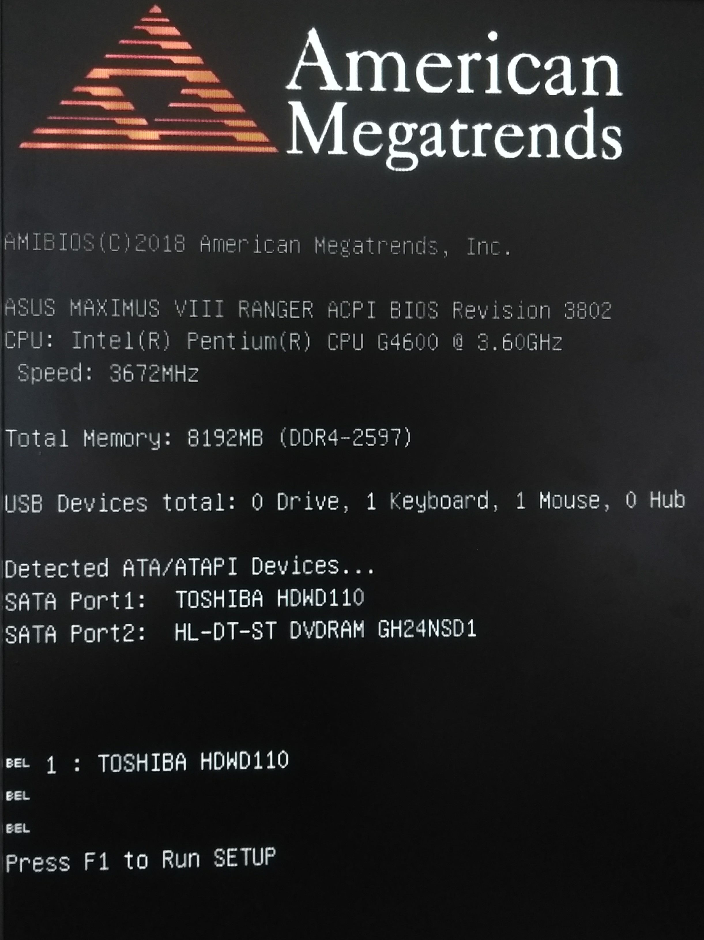 Проблема с загрузкой Windows American Megatrends