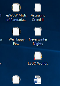 Ярлыки в Windows 10 перекрылись иконкой пустого листа. Как исправить