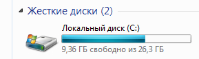 Сколько должна весить папка windows 7