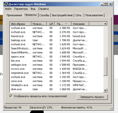 Процессы Windows 7 Какие процессы оставить - 3