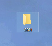 Почему в. Windows нельзя создать папку CON