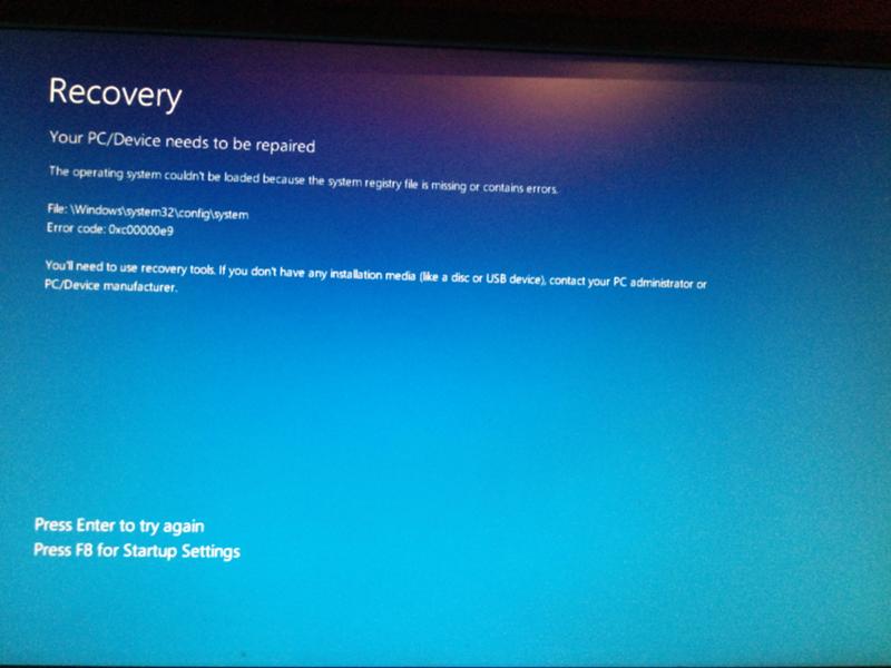 Не удается установить windows 10