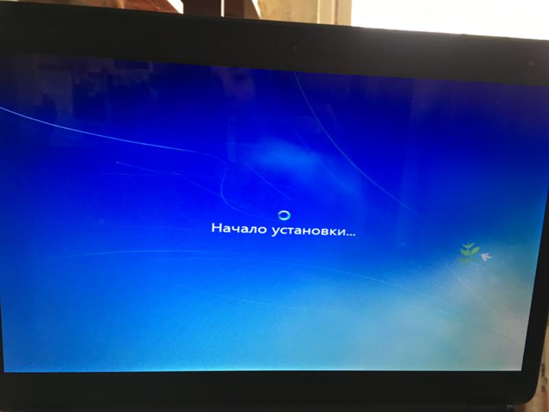 Зависла установка Windows 7