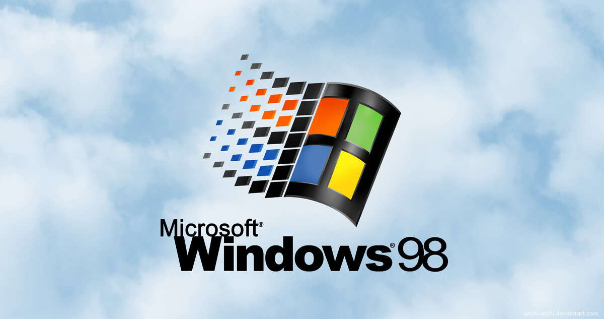 Какой шрифт используется для логотипа Windows 98