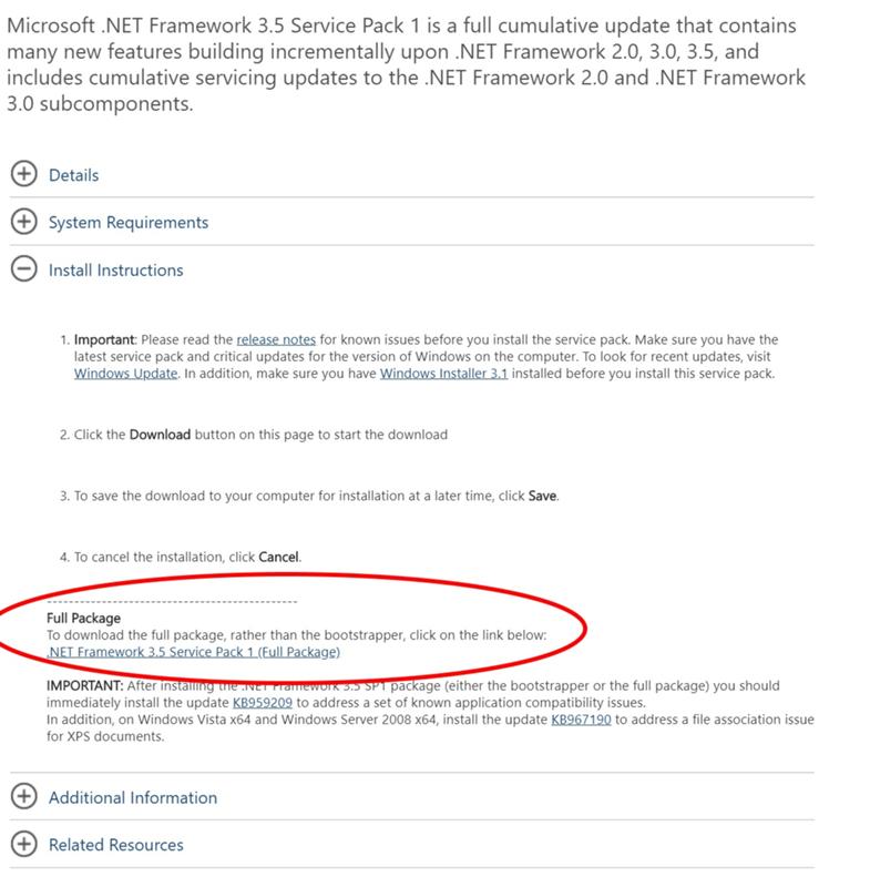 Где можно скачать MS .NET Framework 3.5 SP1, MS .NET Framework 4.0, MS Windows Installer 4.5 Полные целые инсталляторы