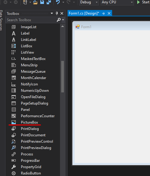 Visual Studio. WIndows Forms. А есть точно такое же но только видео