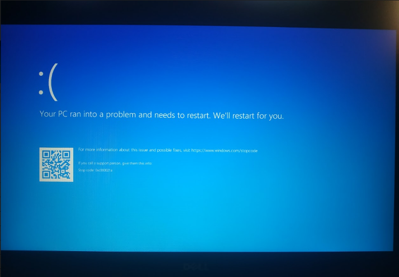 Постоянная перезагрузка Windows 0xc000021a