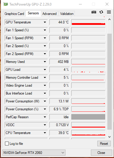 Во время фриза, резко падает нагрузка на карту RTX 2060 ASUS STRIX I5 9400F 8 GB Windows 10 1803