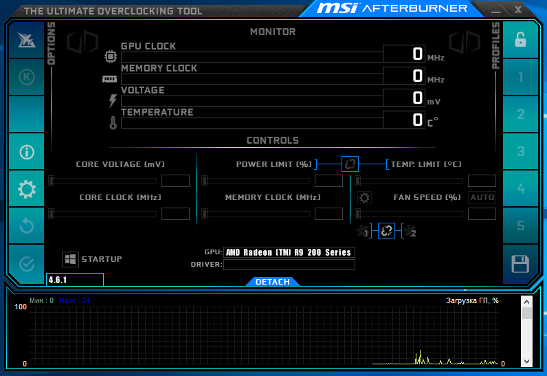 Msi afterburner не работает