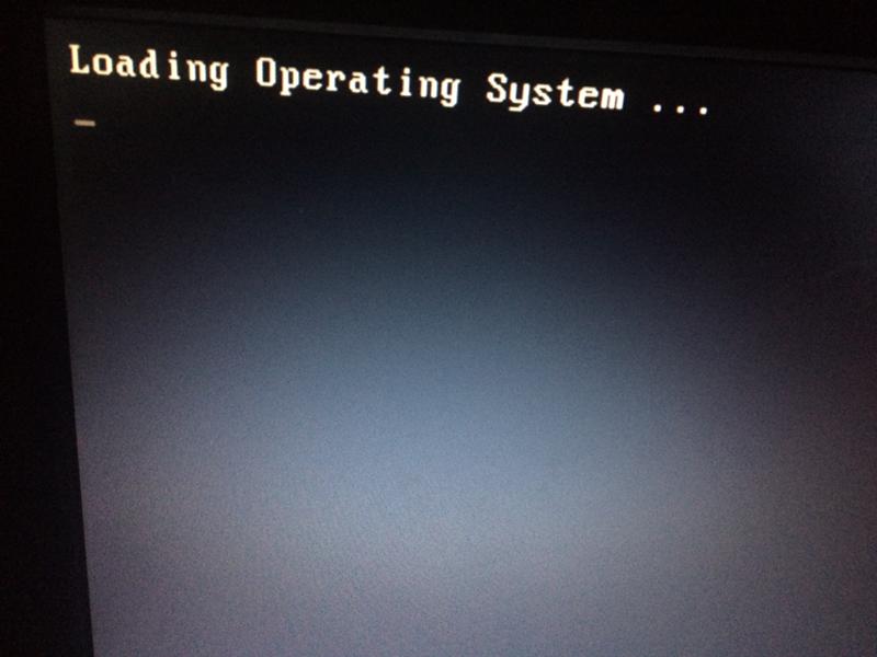 Loading operating system при установке виндовс