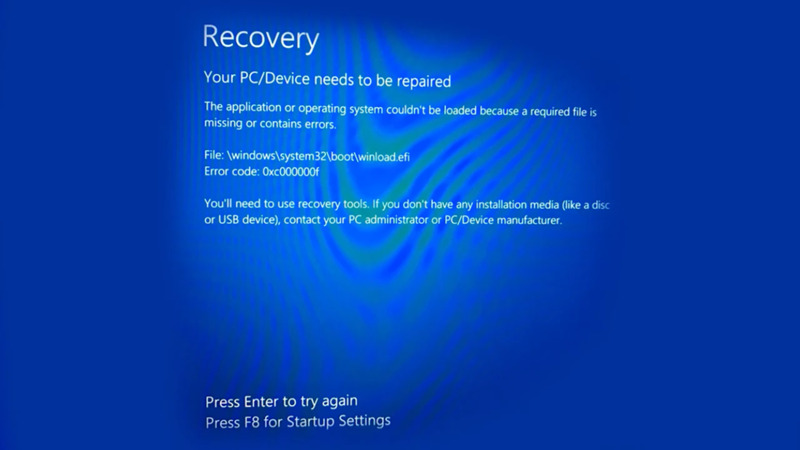 Загрузка системы Windows-10