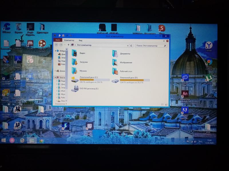 Windows-8.1 32-bit ноутбук проблема с экраном