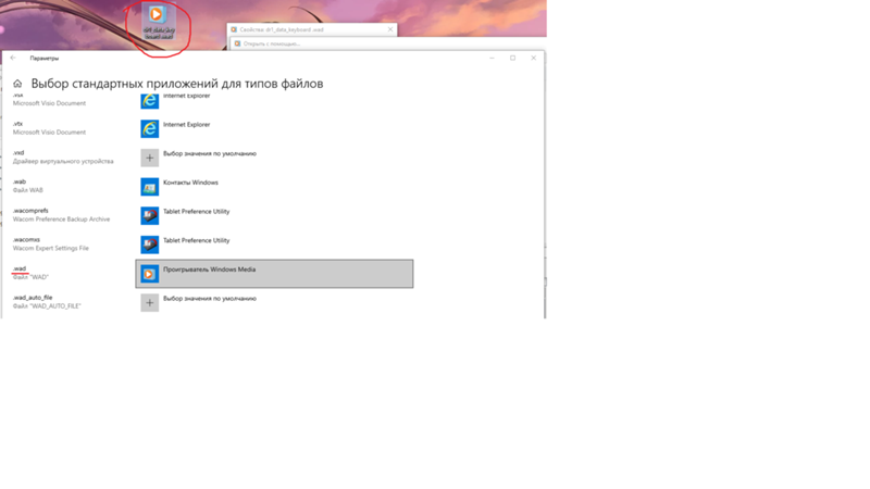 Все файлы открываются через проигрыватель Windows Media - 1