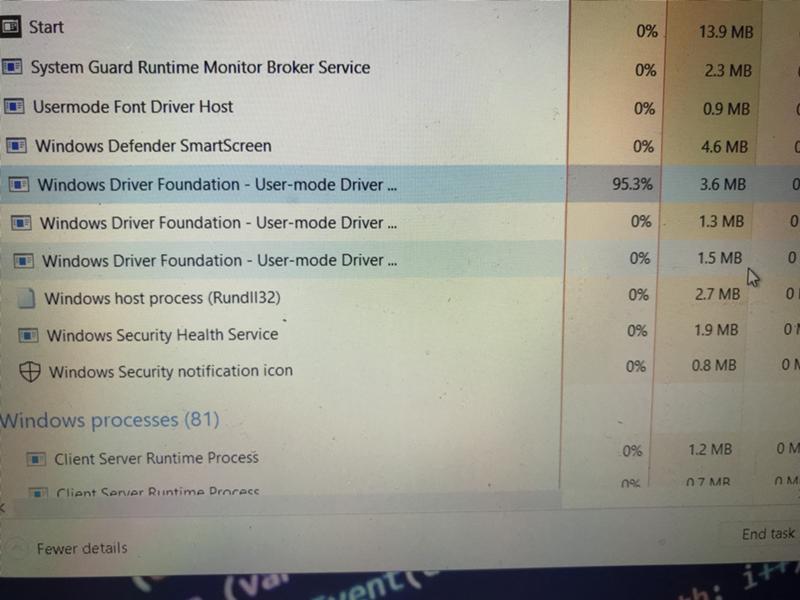 Windows Driver Foundation как отключить