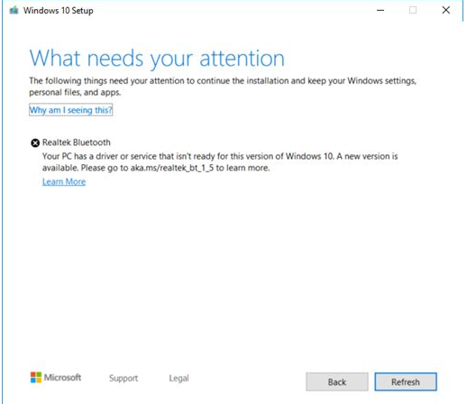 Realtek Bluetooth мешает обновить Windows Пк