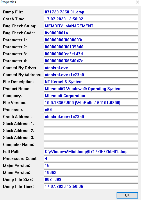 Windows 10 Memory Management