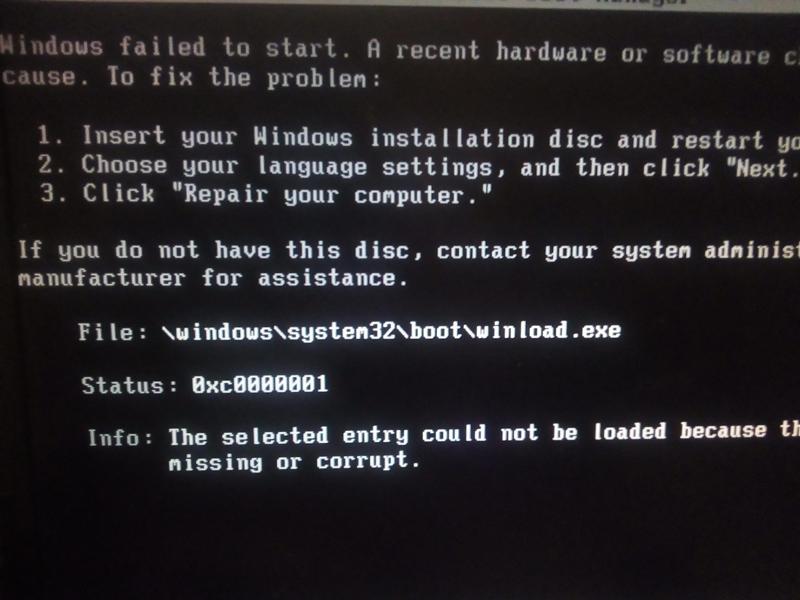 Проблемы с установкой windows 7