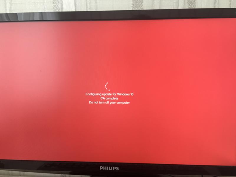 Зависло обновление Windows 10