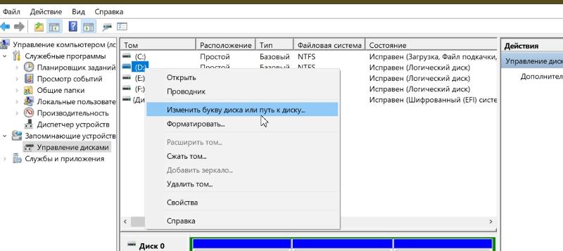 Винда говорит, что Диск Д с виндовс