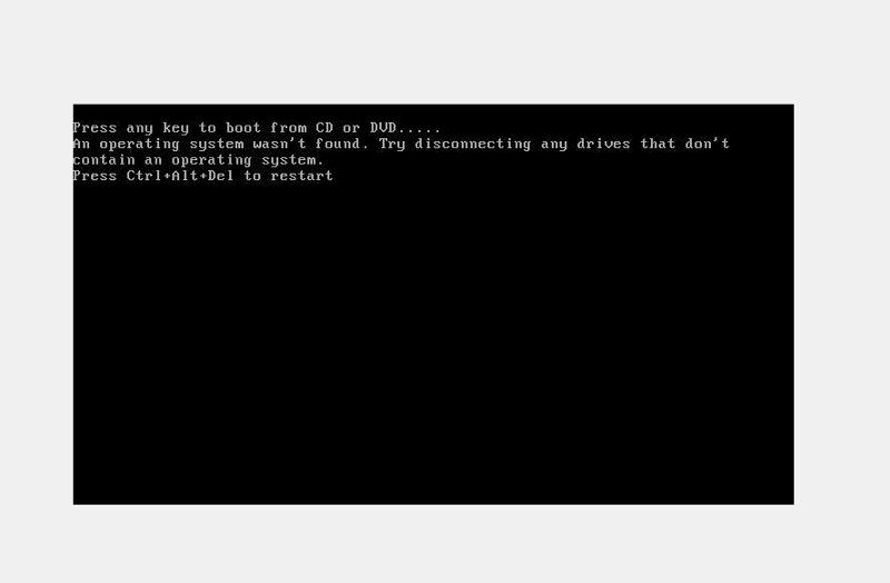 Ошибка при установке Windows на виртуальную машину - 2