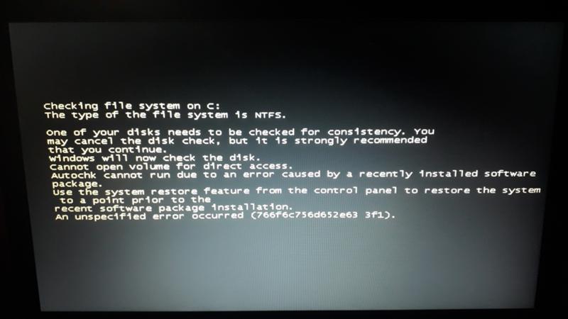 766f6c756d652e63 3f1 при запуске windows 7 64bit
