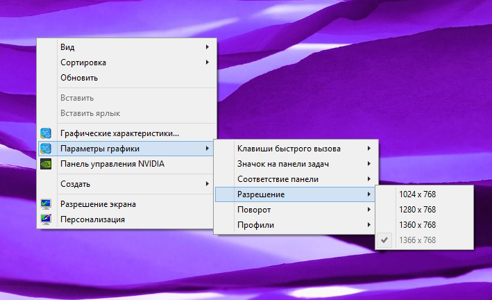 Недоступны разрешения на мониторе windows 8.1