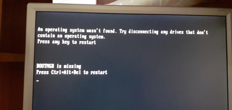 Установил windows 7 на флешку. Хотел усттановить на пк, но вышла надпись, что делать