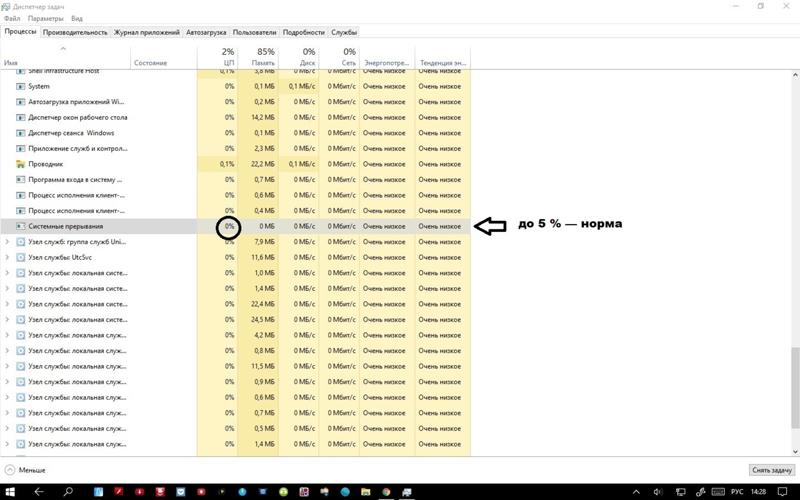 Секундные подвисания системы после крупного обновления Windows 10