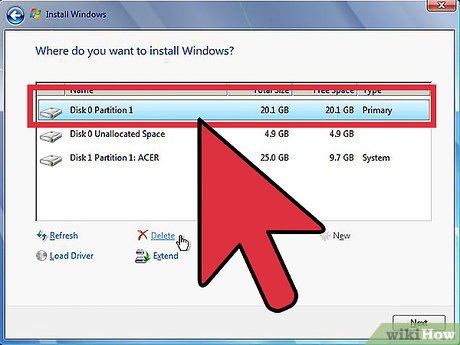 Почему при переустановки виндовса нет окна выбора, куда мне установить windows