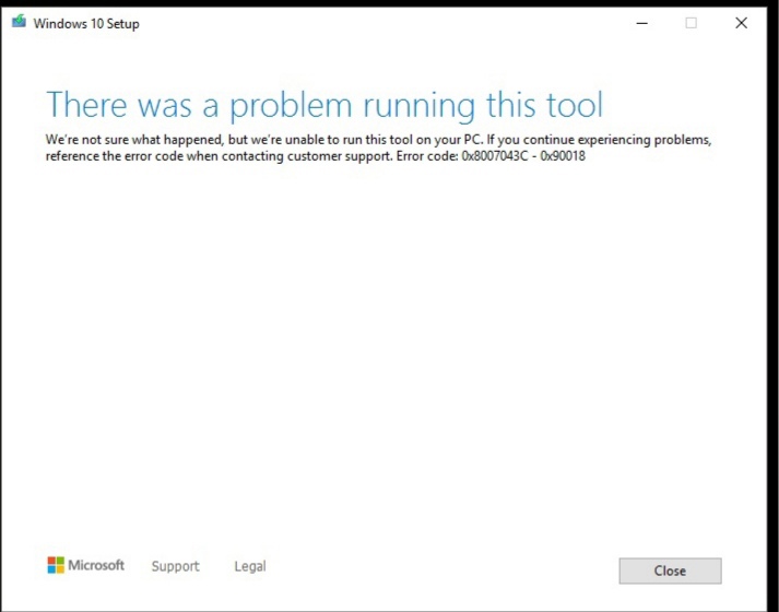 Ошибка при установке windows 10 на usb флешку