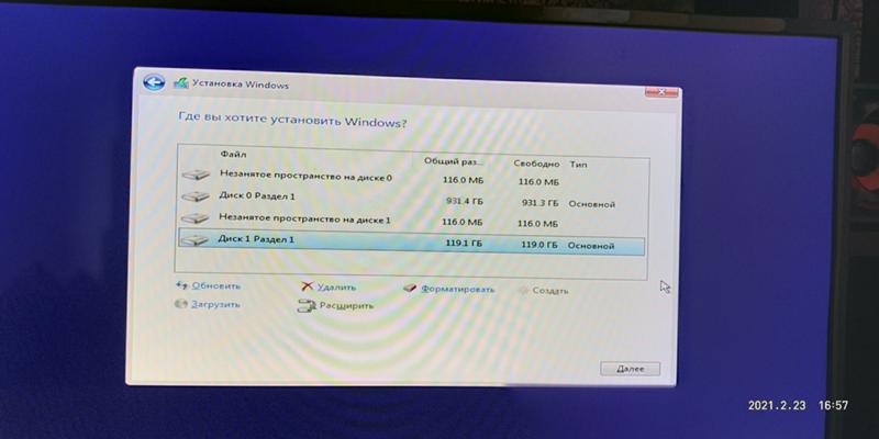 Как установить винду на отформатированный диск