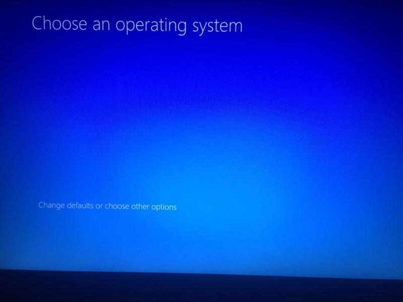 Криво установил windows 10. Открывается выбор операционной системы, но система не установлена